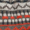 Load image into Gallery viewer, MÜTZE | Strickmütze mit Bommel in Grau und Orange
