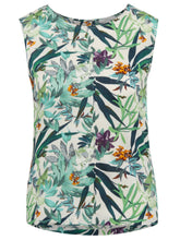 Load image into Gallery viewer, BLUSE | Ärmellose Bluse mit floralem Print
