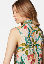 Load image into Gallery viewer, BLUSE | Ärmellose Bluse mit Blumenmuster
