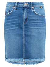 Load image into Gallery viewer, MILA | Asymmetrischer Jeansrock
