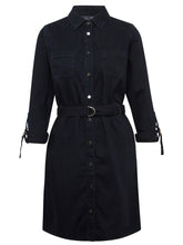 Load image into Gallery viewer, WENDY | Hemdkleid aus Denim
