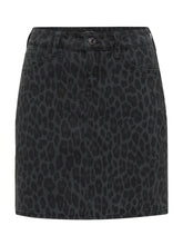 Load image into Gallery viewer, ALICE | Jeansrock in Leopardenmuster
