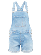 Load image into Gallery viewer, WANDA | Latzshorts in 90's Denim
