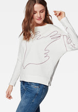 Load image into Gallery viewer, PULLOVER | Weißes Sweatshirt mit Schnur-Detail
