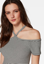 Load image into Gallery viewer, SHIRT | Gestreiftes Off-Shoulder-Top
