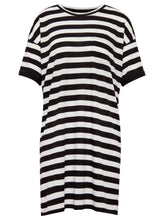 Load image into Gallery viewer, KLEID | Oversized T-Shirt-Kleid mit Streifen
