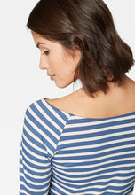 Load image into Gallery viewer, SHIRT | Gestreiftes Langarmshirt mit Stickerei
