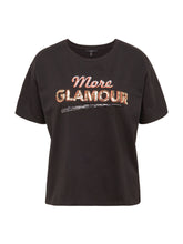 Load image into Gallery viewer, T-SHIRT | Slogan-Shirt mit Pailletten
