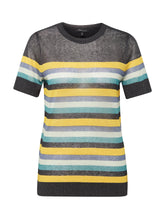 Load image into Gallery viewer, SHIRT | Leichtes Strickoberteil mit Streifen
