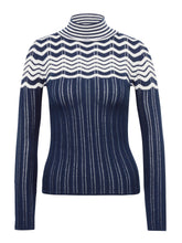 Load image into Gallery viewer, PULLOVER | Leichter Stehkragenpullover mit Muster
