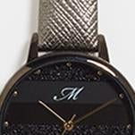 Load image into Gallery viewer, ARMBANDUHR | Schwarze Armbanduhr mit metallic Band
